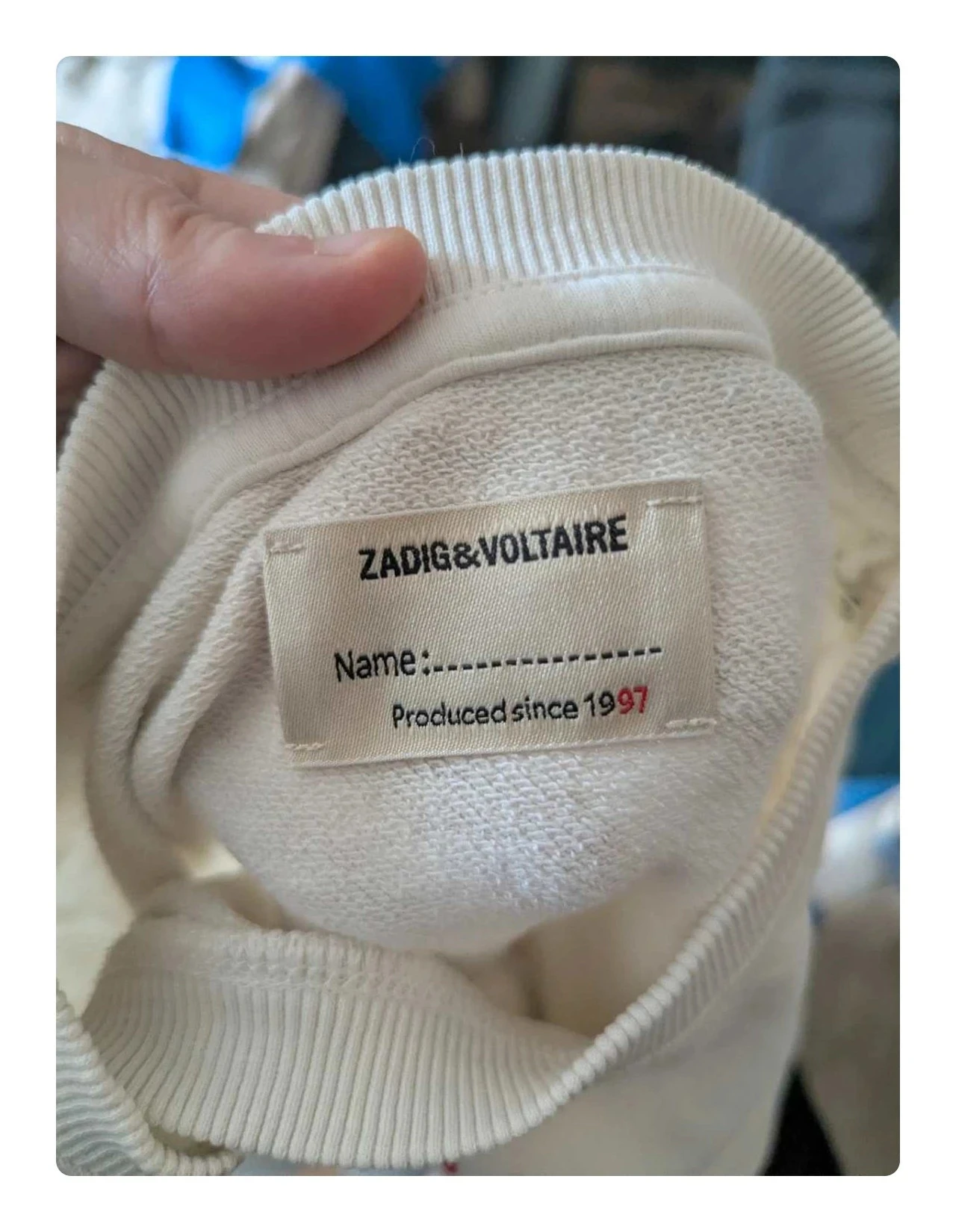 Red and White Zadig & Voltaire Sweatshirt Size 12 – photo 6